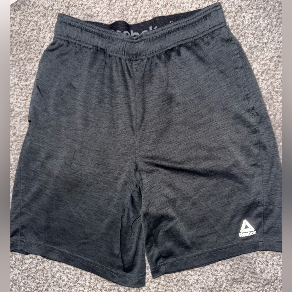 Reebok Men's Charcoal Athletic Shorts